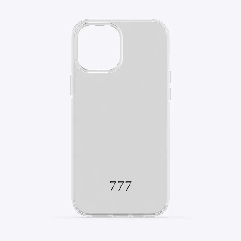 777 Clear iPhone Case